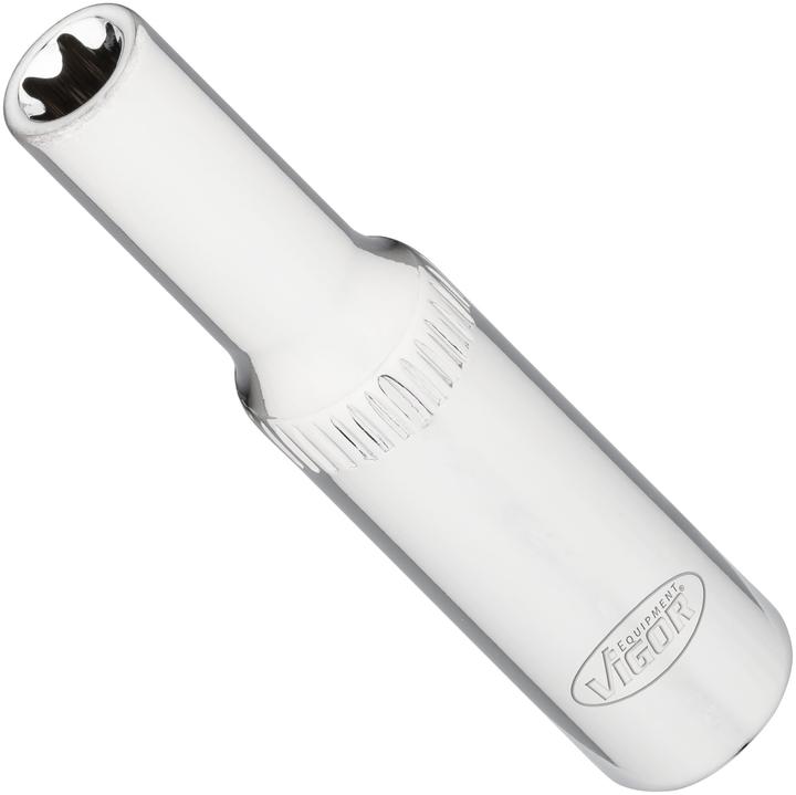 Image du produit Vigor Douille T ∙ longue ∙ V7014-7 ∙ Carré creux 1/4 pouce (6,3 mm) ∙ Profil E ∙ Taille E7
