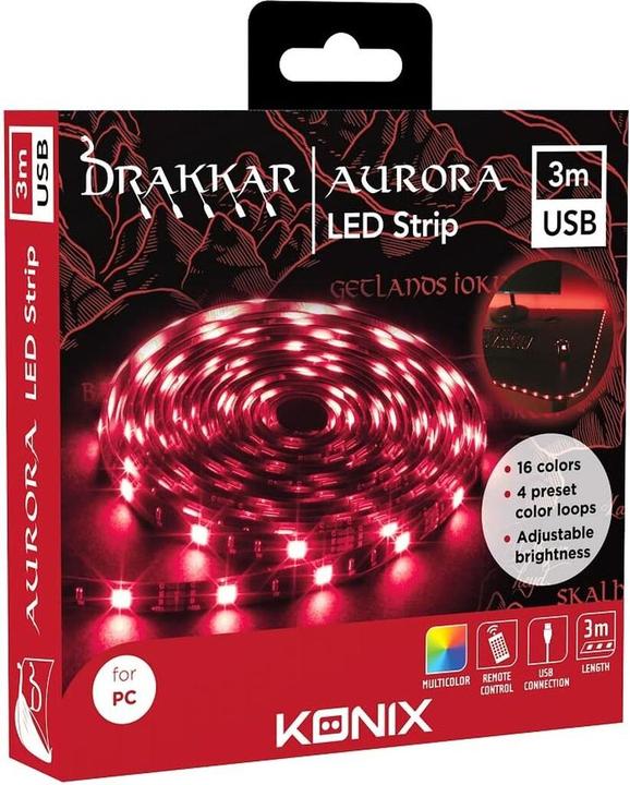 Produktbild Konix Drakkar Led Strip Aurora - (3 m) (RGB, 300 cm, Indoor)