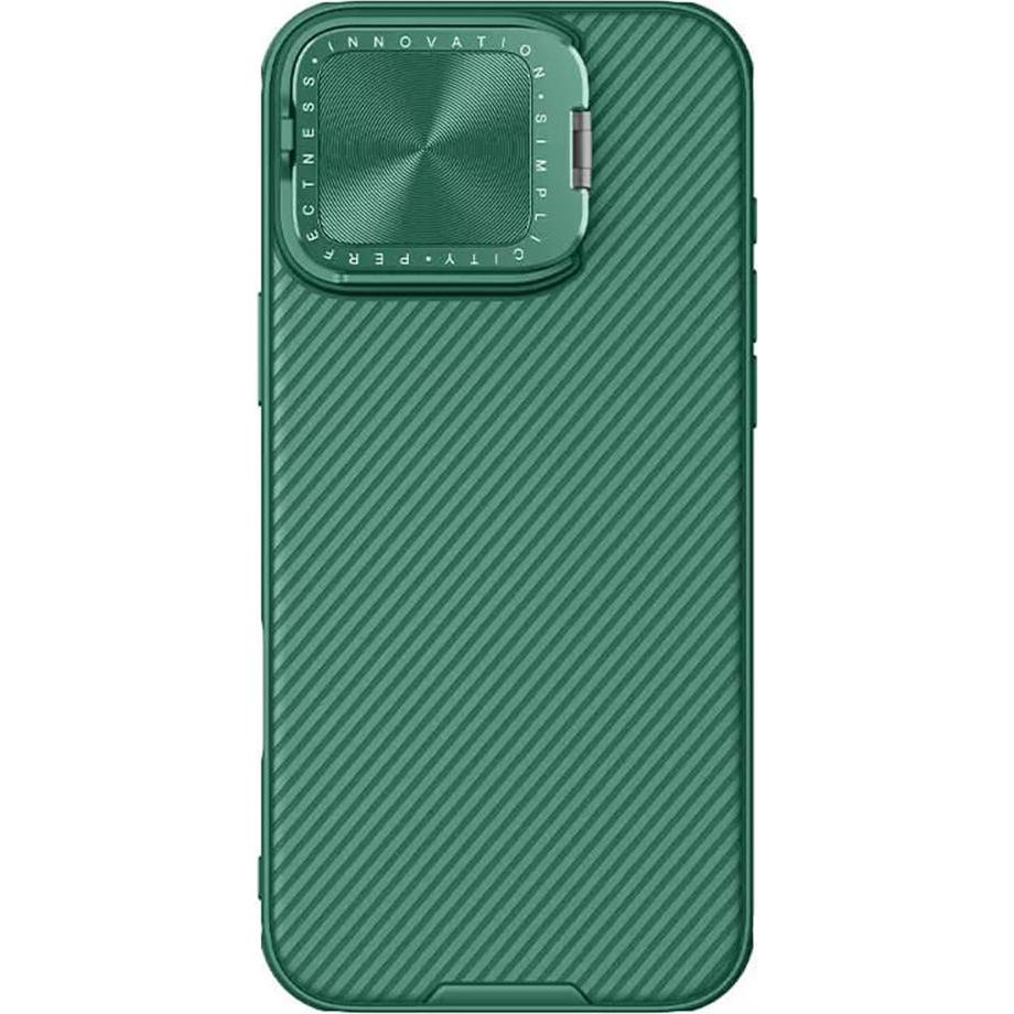 Nillkin CamShield Prop Magnetic Series Hardcase Hülle (Apple iPhone 16 Pro Max), Smartphone Hülle, Grün