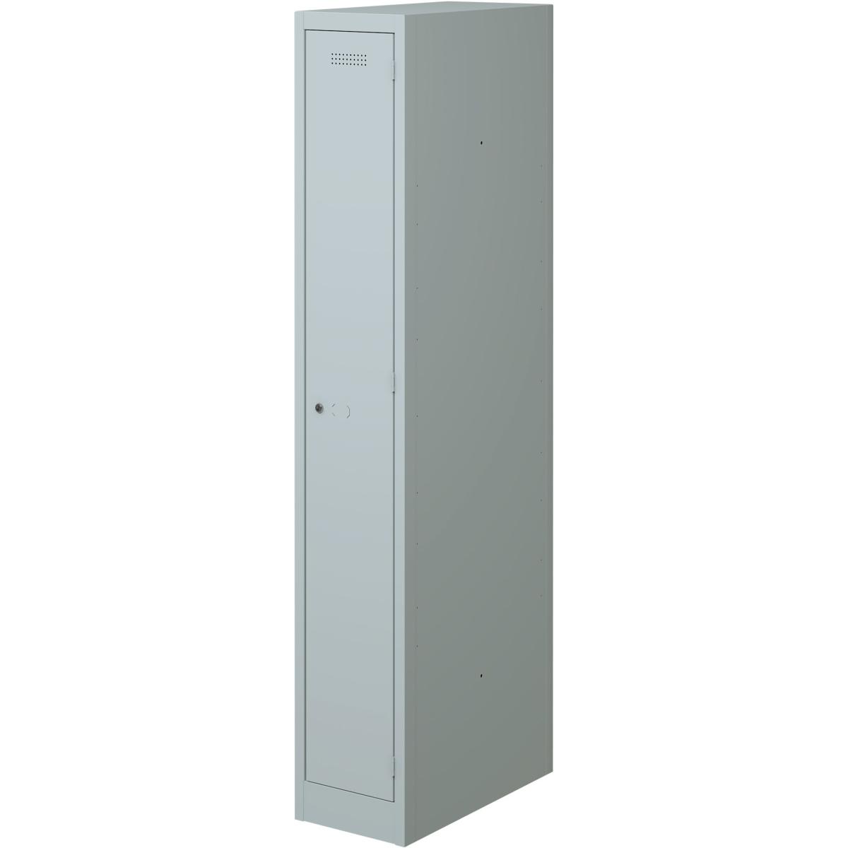 Bisley, Aktenschrank, Spind lichtgrau PL3050S1645, 1 Schliessfach 30,0 x 50,0 x 180,0 cm
