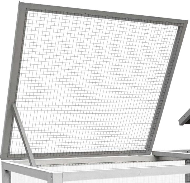 Actual product image Wiltec Rabbit hutch 1460x750x830mm Free-range enclosure Rabbit cage Small animal hutch