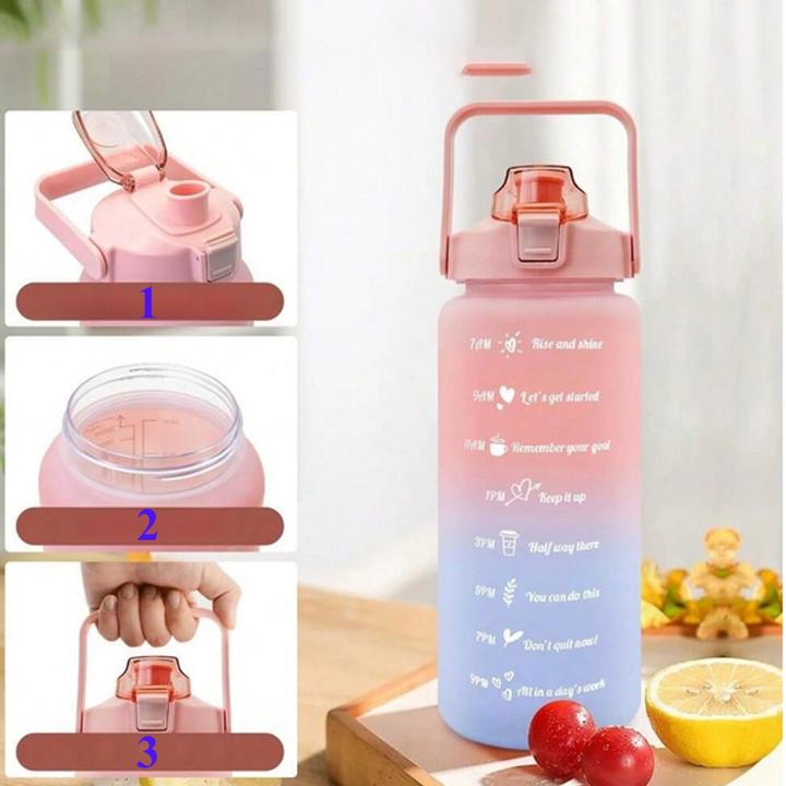 Actual product image Extralink | Motivation bottle | water bottle, 2000 ml, red-blue, BUT-994 (2 l)