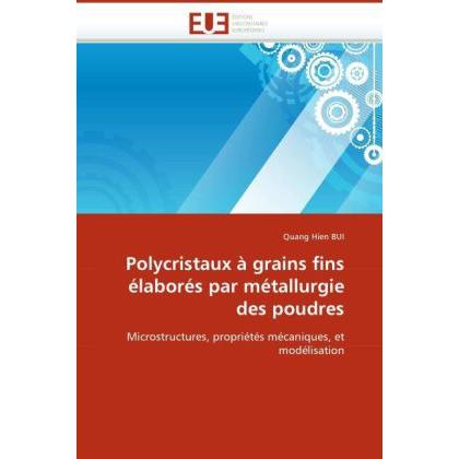 Polycristaux à grains fins élaborés par métallurgie des poudres, Fachbücher von Quang Hien Bui