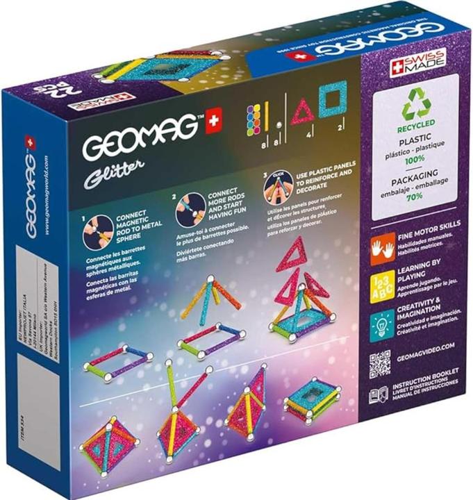 Produktbild Geomag GLITTER RECYCLED 22 Teile