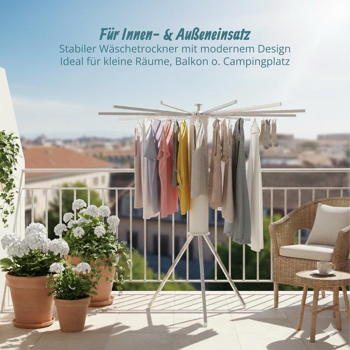 Produktbild Relaxdays Ausziehbarer Wäscheständer Oktopus
