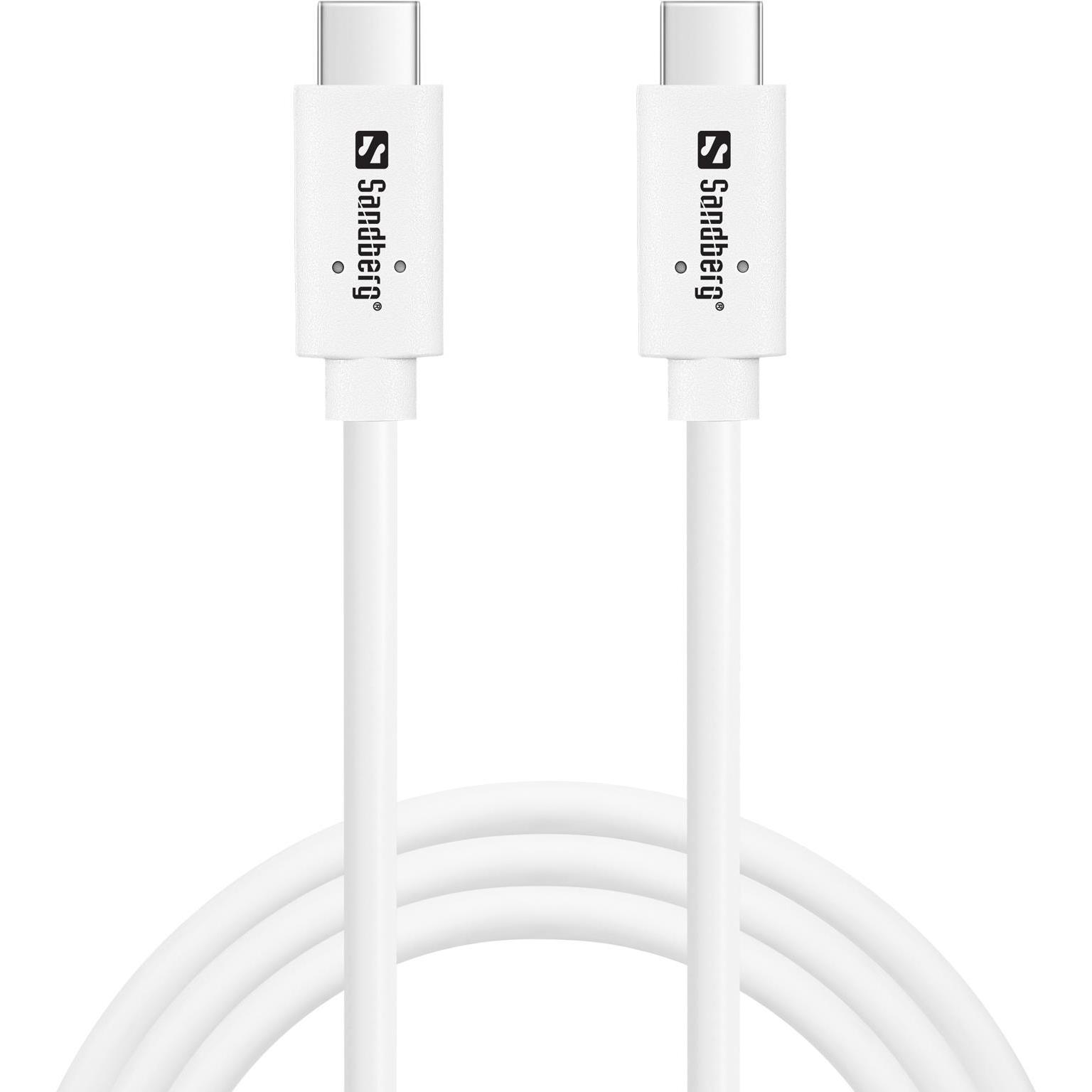 Sandberg USB-CC USB 3.1 G2 100W (1 m, USB 3.2 Gen 2), USB Kabel