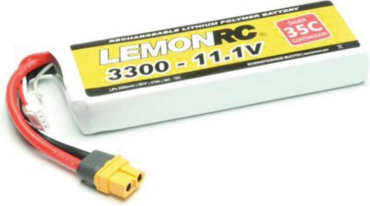 Actual product image Pichler LEMONRC XT 3300 - 11.1V (35C) Lipo Battery (11.10 V, 3300 mAh)