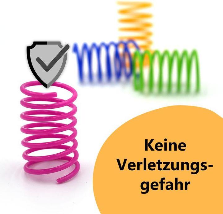 Image du produit Hermex Ressorts en spirale Jouet pour chats Jeu d'adresse Jouet à ressorts (Canne à pêche chat)