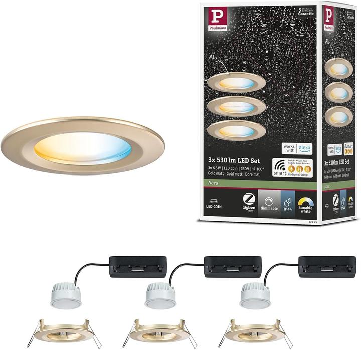 Produktbild Paulmann Einbauleuchte Nova Set Zigbee (530 lm)