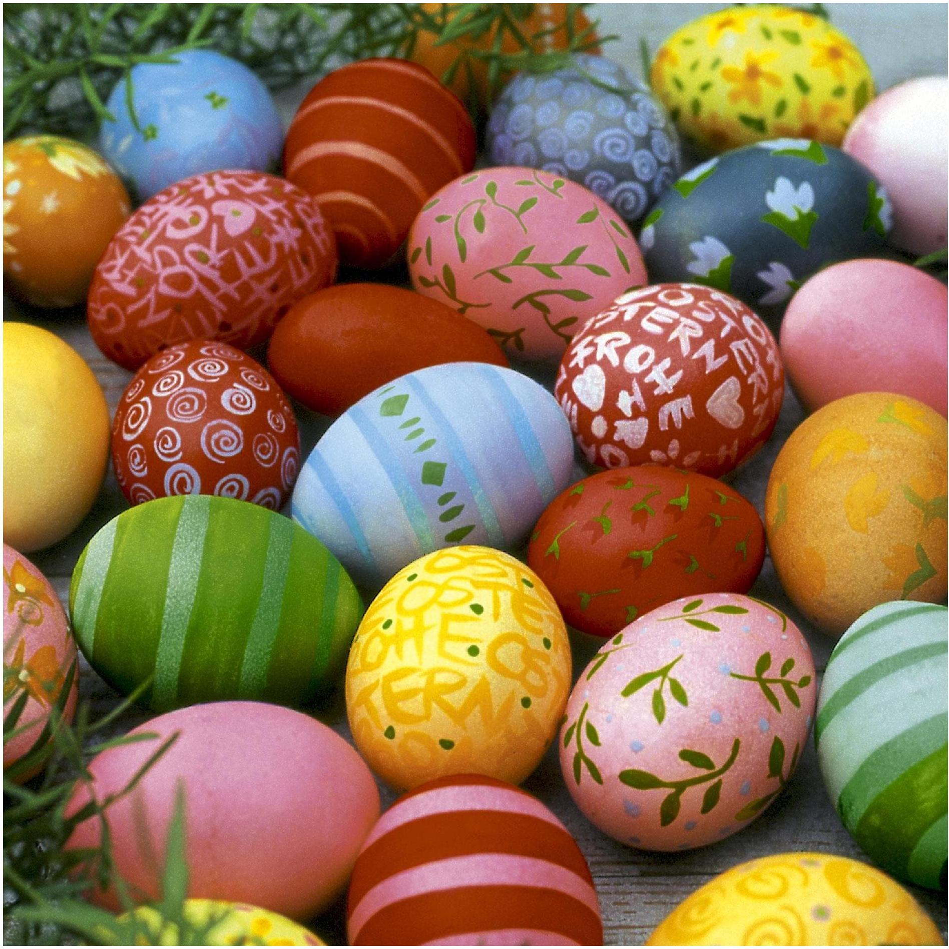 Magni, Servietten, Serviette 33x33cm FSC-Mix Colourful eggs (20 x, 33 x 33 cm)