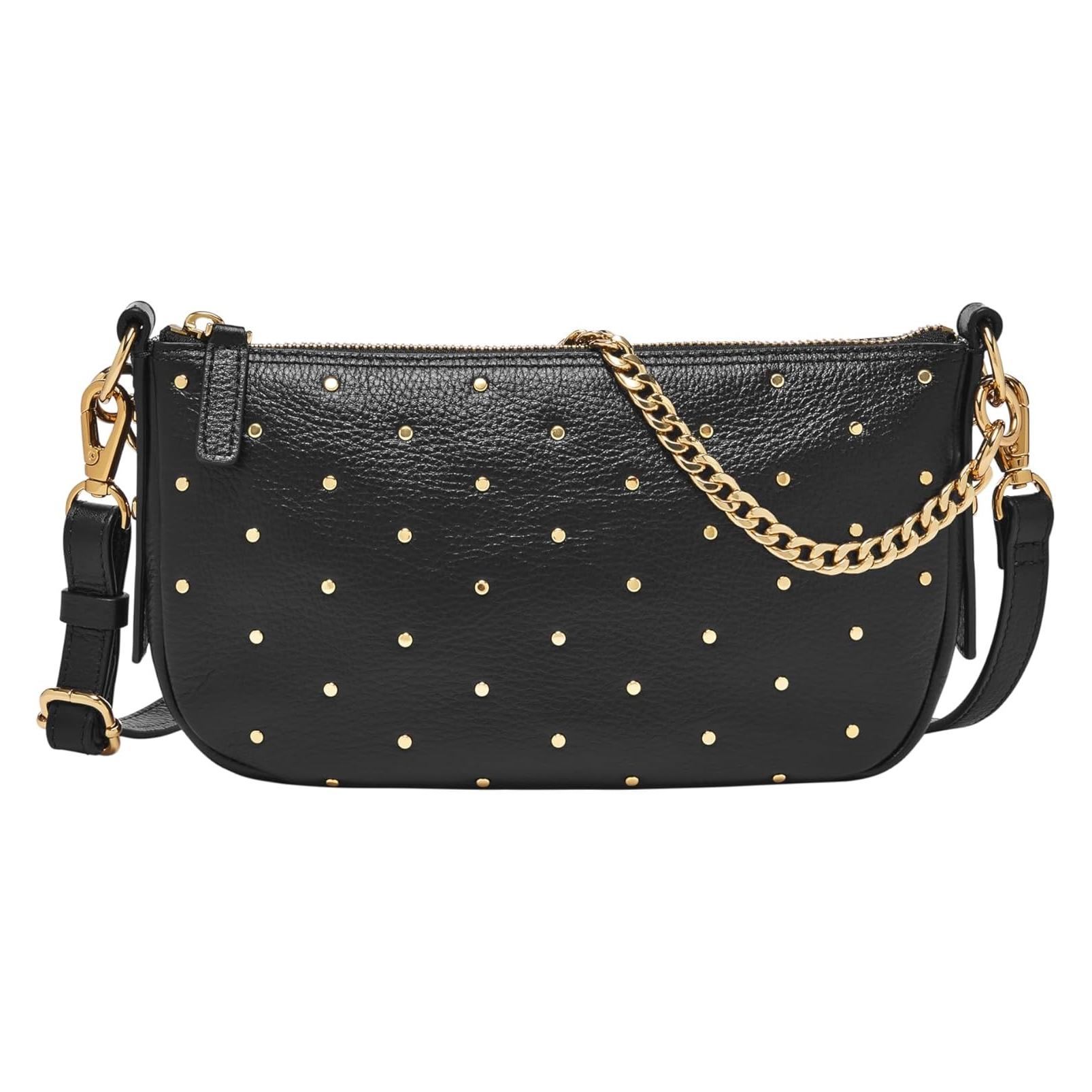 Fossil, Damen, Handtasche, Jolie Schultertasche Leder 23 Cm, Schwarz