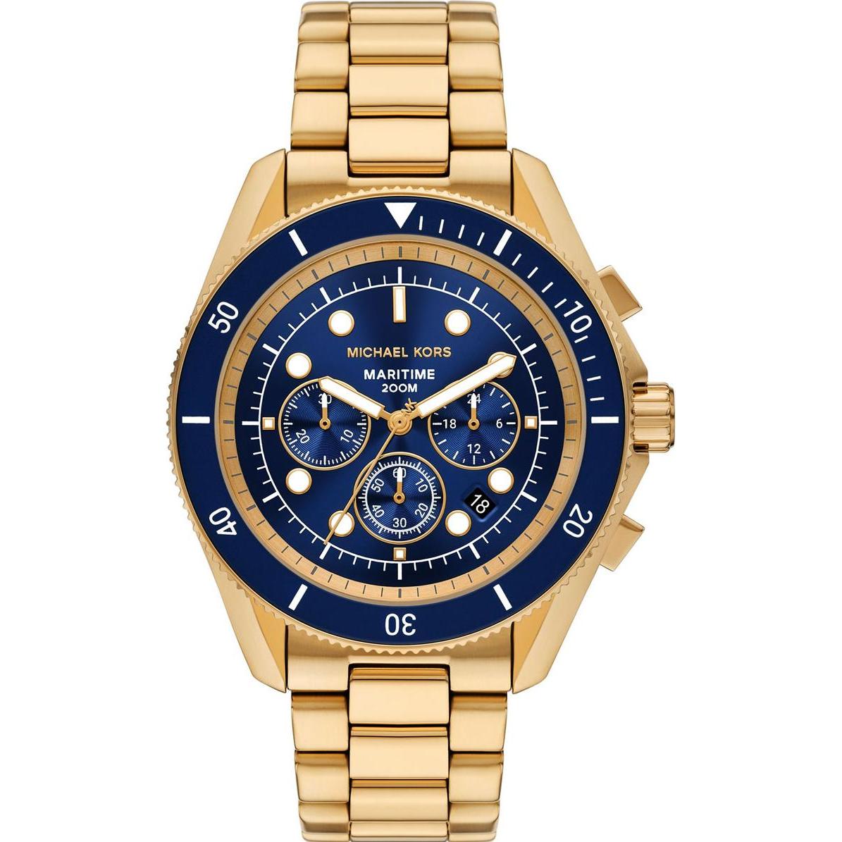 Michael Kors, Armbanduhr, Chronograph MARITIME, Gold, (Chronograph, 45 mm)