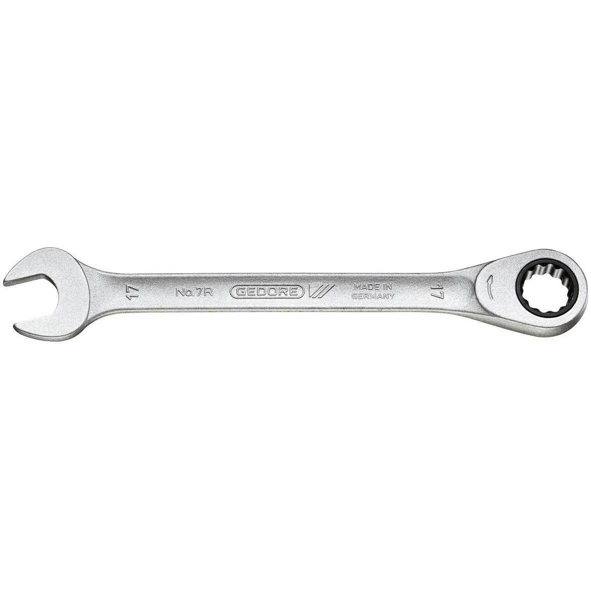 Gedore, Schraubenschlüssel, 7 R 21 Maulschlüssel mit Ringratsche UD-Profil 21 mm (21 mm)