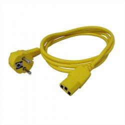 Image du produit Roline Câble d'alimentation CEE 7/7 (M) coudé à IEC 60320 C13 droit (1.80 m)
