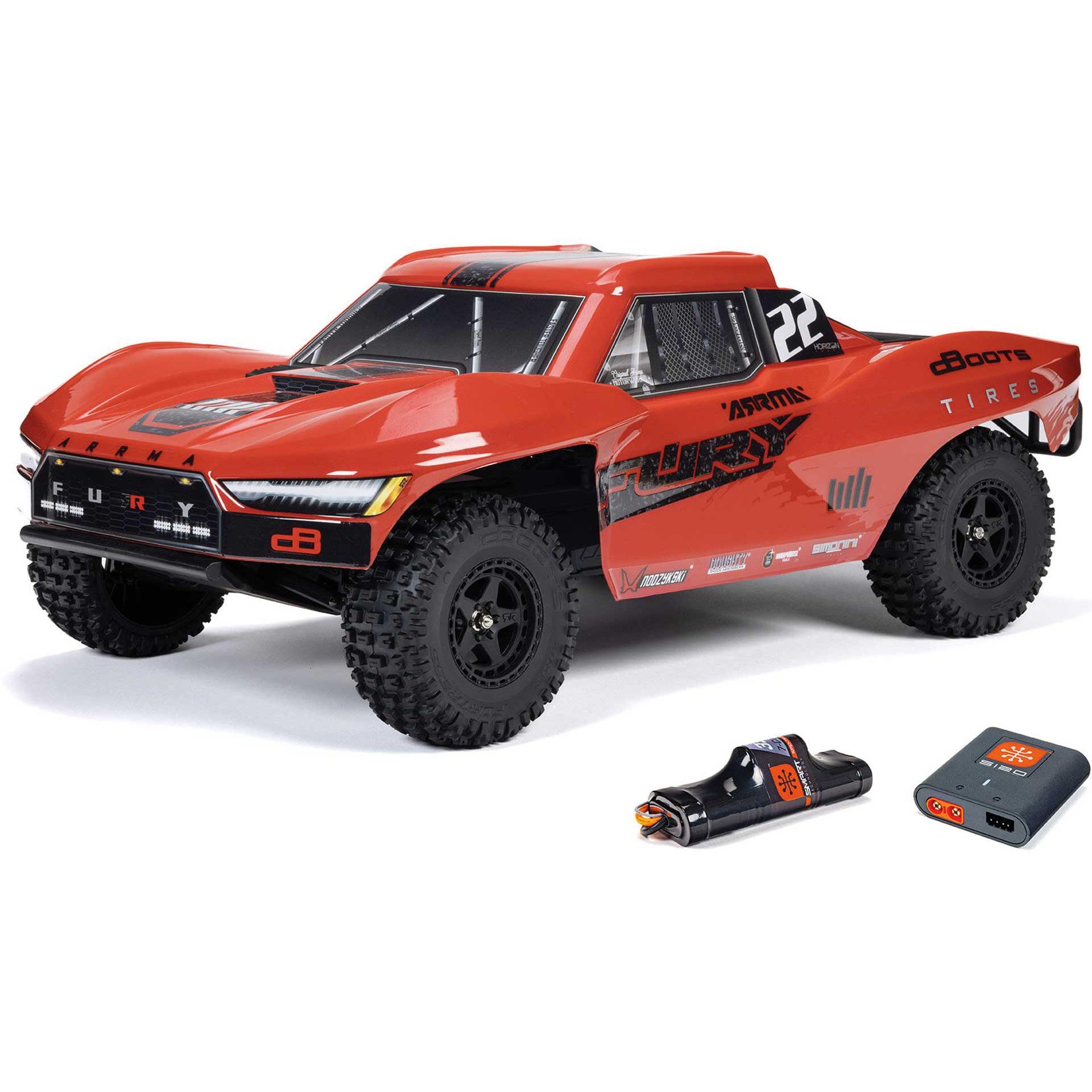 Arrma Short Course Truck Fury Mega 550 2WD, 1:10 (RTR pronto all'uso)