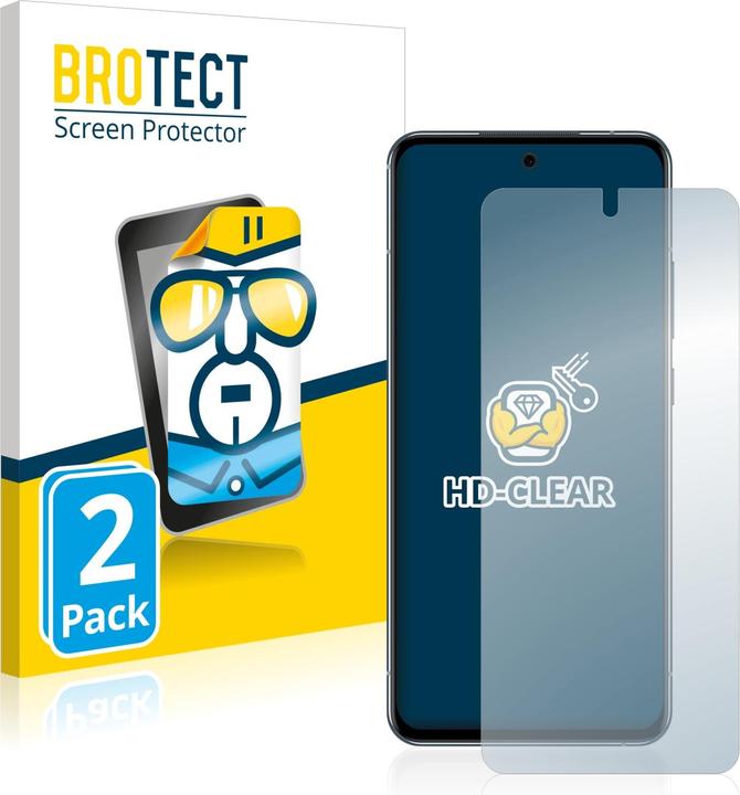 Actual product image BROTECT Screen Protector Clear (2 Piece, Vivo X30)