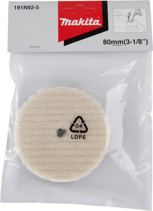Actual product image Makita 191N92-5 Poliravimo vilna 80mm