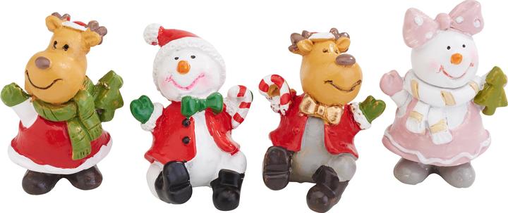 Image du produit VBS Figurines "X-Mas Greetings", 4 pièces