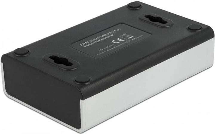 Actual product image Delock Switch USB 2.0 with 1 x Type-B socket to 2 x Type-A socket manual bidirectional (2 ports)