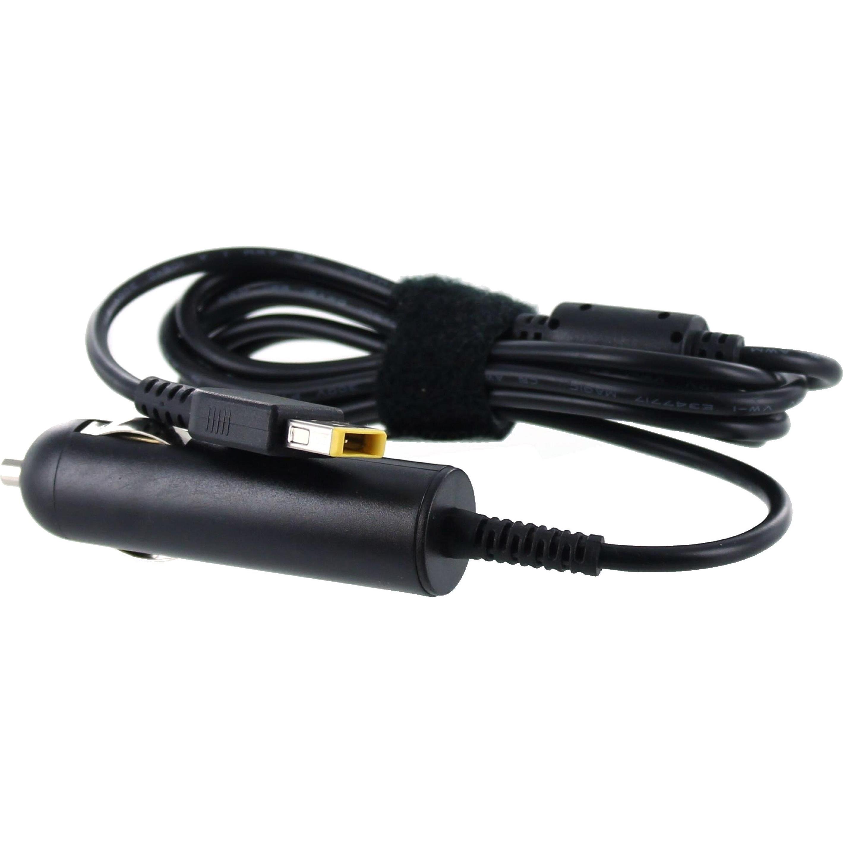 AGI KFZ Ladekabel kompatibel mit ThinkPad L460, Notebook Netzteil, Schwarz