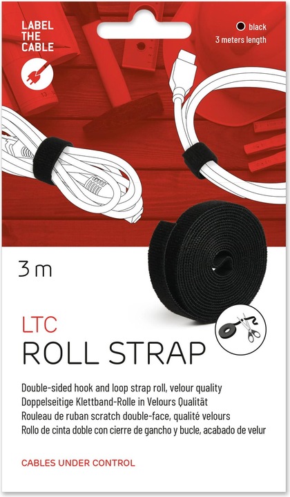 Actual product image Label-the-cable Velcro tape roll (16 mm)