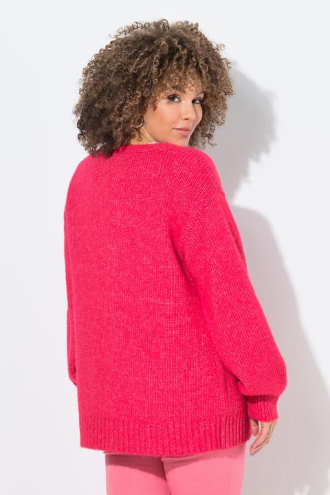 Produktbild Ulla Popken Strickjacke, offene Form, Langarm, recycelt (42)