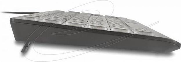 Produktbild Delock USB Tastatur kabelgebunden 1,5 m schwarz mit XXL Buch (DE)
