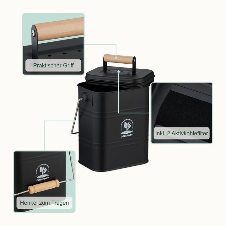 Produktbild Relaxdays Küchen-Komposteimer (3.50 l)