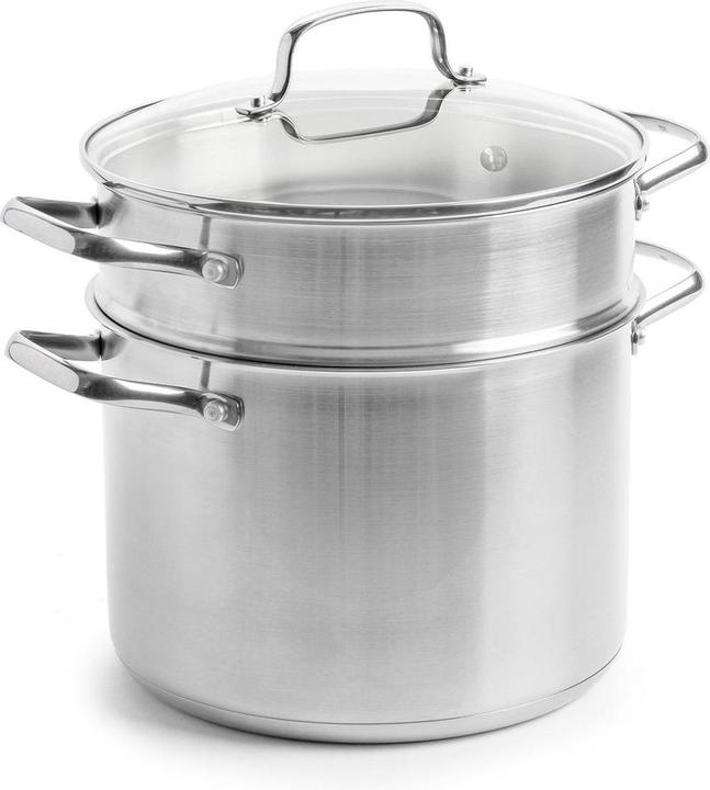 Actual product image Dagelijkse Kost Kost Kookpan met pasta inzet - 24cm/7.8L - RVS (Pot, Ceramic)