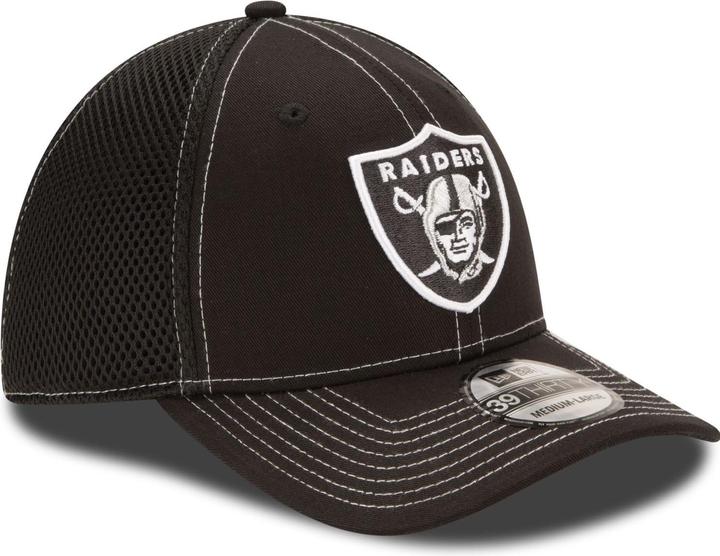 Actual product image New Era 39Thirty Stretch Mesh Cap - Las Vegas Raiders (XL)