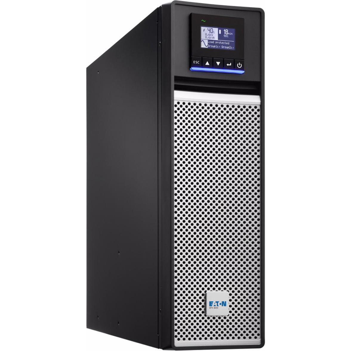 Eaton 5PX 3000I 3000VA/3000W Tower/Rack 2U optional SNMP or MS Ralais card 5 min Runtime (3000 VA, 3000 W, Line-Interakt...