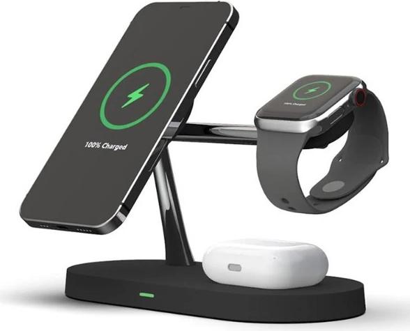 Actual product image PhoneLook Station de charge magnétique sans fil 5 en 1 pour iPhone Apple Watch, AirPods, lampe LED