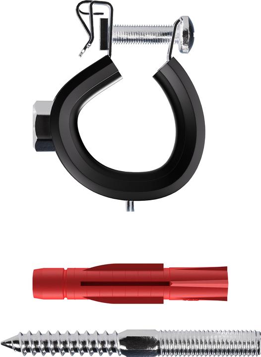 Tox Kit de colliers de serrage Clamp-Set M8 1" (32-35 mm) (30 pcs.) galvanisé incl. Tri 10/61 + tige fil (30 pcs)