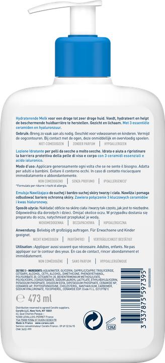 Produktbild CeraVe Feuchtigkeitslotion (Körperlotion, 473 ml)