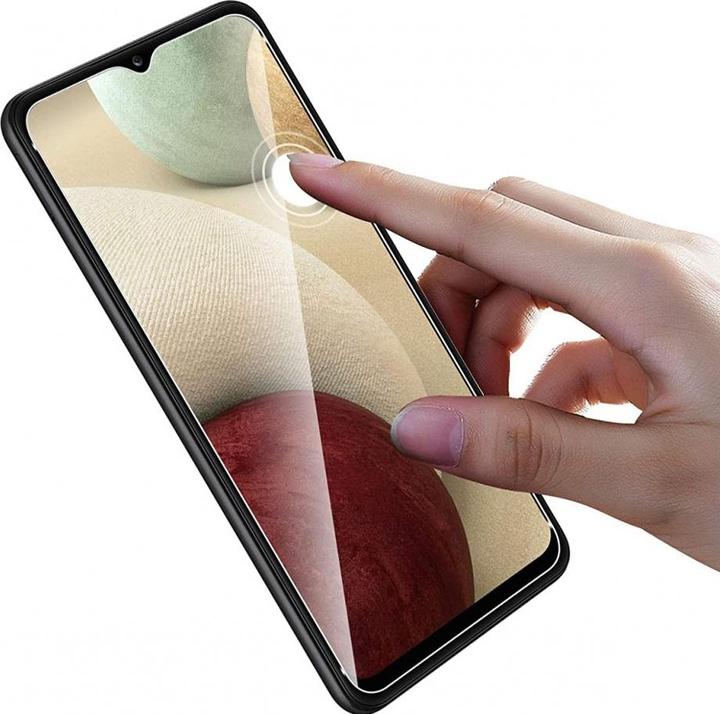 Actual product image Screenguard Samsung Galaxy A12 bulletproof glass protective film Case Friendly Design (1 pcs., Samsung Galaxy A12)