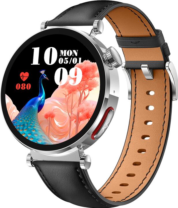 Produktbild Knauermann NEO 2 2025 zwart vierkant gezondheidshorloge smartwatch zilver Durchmesser 40mm Dicke 109mm rond (40 mm)