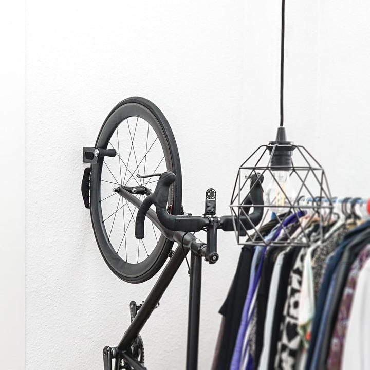 Image du produit Mighty Engineering Fahrrad Wandhalterung Vertikal für Rennrad & MTB