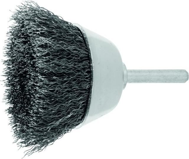 Produktbild Lessmann Topbørste m/skaft 60mm stål 0,30 (0.3 mm)