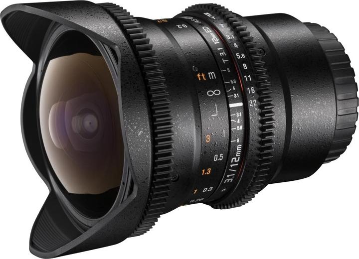 Produktbild Walimex 12/3,1 Fisheye Video DSLR Canon EF (Canon EF, APS-C / DX, Vollformat)