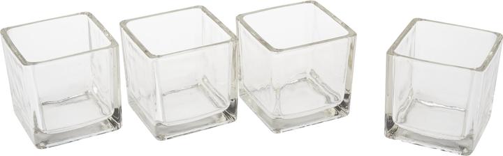 VBS Teelichtgläser "Cube", 4 Stück (4 x)