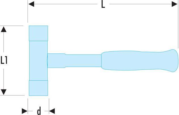 Productafbeelding Facom Terugslagvrije hamer 83 (839 g)