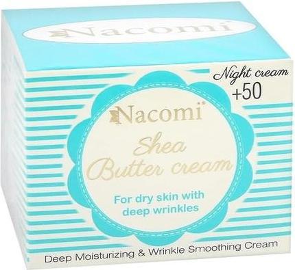 Nacomi NACOMI Shea Butter Cream krem do twarzy z peptydem 50+ na noc 50ml (50 ml)