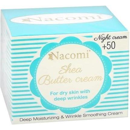Nacomi, Crema mani, Crema al burro di karité krem do twarzy z peptydem 50+ na noc 50ml (50 ml)