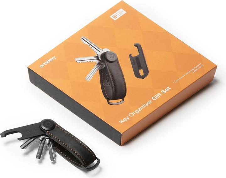 Immagine prodotto Orbitkey ​ - Gift Set - Crazy Horse Key Organiser Multitool V2 - Black