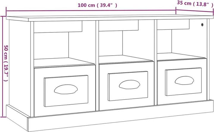 Image du produit vidaXL TV-Schrank (100 x 35 x 50 cm)