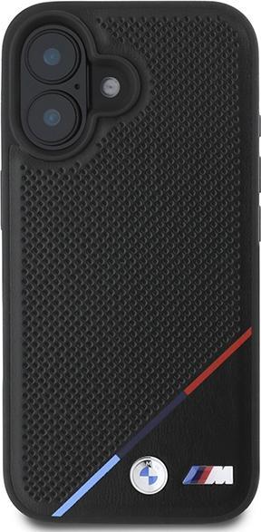 Produktbild BMW BMHMP16M23PUPDK iPhone 16 Plus 6.7" czarny/black hardcase M Perforated Tricolor Line MagSafe (Apple iPhone 16 Plus)