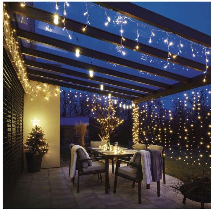 Image du produit Emos Chaîne de fête 16x 1 LED transparente 3,6 m blanc froid IP44 DCPW04 (7.60 m)