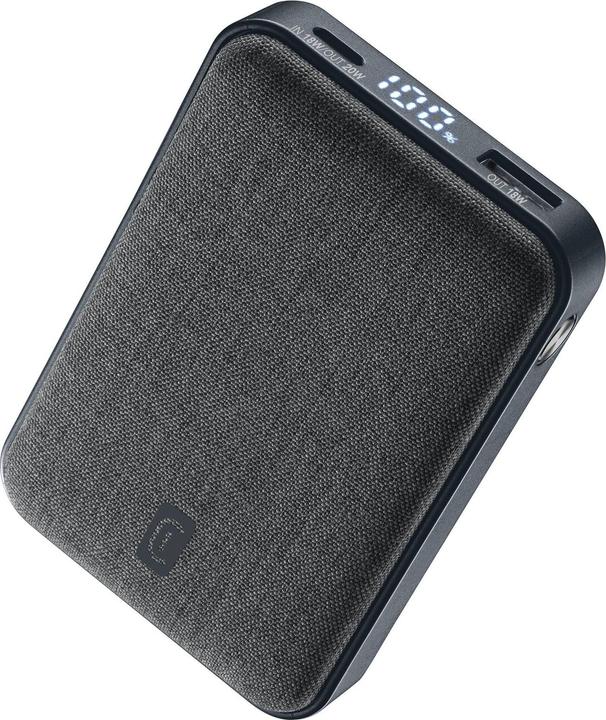 Produktbild Cellularline Powerbank 10.000mAh black Glam 20W schwarz PBGLAM10000PDK (10000 mAh, 20 W)