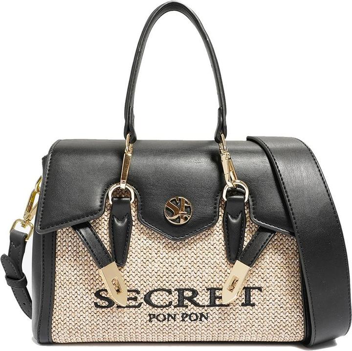Immagine prodotto Secret Pon Pon Handtasche Damen - Modell Elowen Prime - 100% Polyurethan - 26.0 X 19.5 X 11.0 Cm