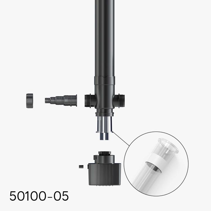 Actual product image SunSun Spare Part CUV-155 Quartz Glass Sleeve 55W Clarifier UVC Device